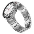 For Samsung Galaxy Watch6 Classic 43 / 47mm Dual Circle Curved Connection Stainless Steel Watch Band