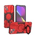 For iPhone 14 Supersonic Armor Holder PC Hybrid TPU Phone Case(Red)