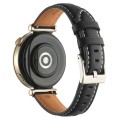 For Huawei Watch GT4 41mm 18mm Thread Pin Buckle Leather Watch Band(Black)