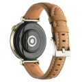 For Huawei Watch GT4 41mm 18mm Thread Pin Buckle Leather Watch Band(Light Brown)