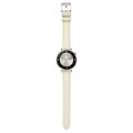 For Huawei Watch GT4 41mm 18mm Thread Pin Buckle Leather Watch Band(Beige)