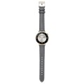 For Huawei Watch GT4 41mm 18mm Thread Pin Buckle Leather Watch Band(Grey)