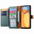 For Xiaomi Redmi 13C Love Zipper Lanyard Leather Phone Case(Green)