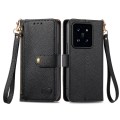 For Xiaomi 14 Love Zipper Lanyard Leather Phone Case(Black)