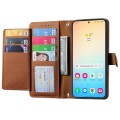 For Samsung Galaxy S24+ 5G Love Zipper Lanyard Leather Phone Case(Brown)