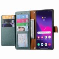 For Samsung Galaxy S24 Ultra 5G Love Zipper Lanyard Leather Phone Case(Green)