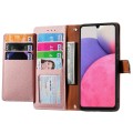 For Samsung Galaxy A33 5G Love Zipper Lanyard Leather Phone Case(Pink)