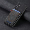 For Samsung Galaxy S24+ 5G Denim Texture Leather Skin Phone Case with Card Slot(Black)