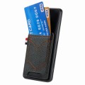 For Samsung Galaxy S24+ 5G Denim Texture Leather Skin Phone Case with Card Slot(Black)