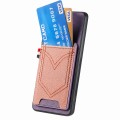 For Samsung Galaxy S24+ 5G Denim Texture Leather Skin Phone Case with Card Slot(Purple)