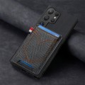 For Samsung Galaxy S24 Ultra 5G Denim Texture Leather Skin Phone Case with Card Slot(Black)