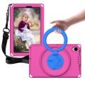 For TCL Tab 8 LE / WiFi 2023 EVA Hybrid PC Shockproof Tablet Case with Frame(Rose Red)
