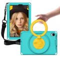 For TCL Tab 8 LE / WiFi 2023 EVA Hybrid PC Shockproof Tablet Case with Frame(Glacial Green)