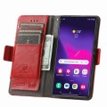 For Samsung Galaxy S24 Ultra 5G CaseNeo Splicing Dual Magnetic Buckle Leather Phone Case(Red)