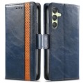 For Samsung Galaxy A25 5G CaseNeo Splicing Dual Magnetic Buckle Leather Phone Case(Blue)