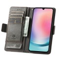 For Samsung Galaxy A25 5G CaseNeo Splicing Dual Magnetic Buckle Leather Phone Case(Gray)