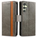 For Samsung Galaxy A05s CaseNeo Splicing Dual Magnetic Buckle Leather Phone Case(Gray)