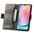 For Samsung Galaxy A15 CaseNeo Splicing Dual Magnetic Buckle Leather Phone Case(Gray)