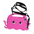 For TCL Tab 8 LE / WiFi 2023 Octopus Style EVA Hybrid PC Shockproof Tablet Case with Strap(Rose Red)