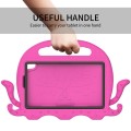 For TCL Tab 8 LE / WiFi 2023 Octopus Style EVA Hybrid PC Shockproof Tablet Case with Strap(Rose Red)