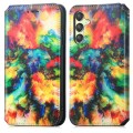 For Samsung Galaxy A25 5G CaseNeo Colorful Magnetic Leather Phone Case(Colorful Cloud)