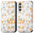 For Samsung Galaxy A25 5G CaseNeo Colorful Magnetic Leather Phone Case(Rhombus)