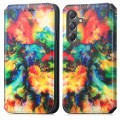 For Samsung Galaxy A15 CaseNeo Colorful Magnetic Leather Phone Case(Colorful Cloud)