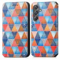 For Samsung Galaxy A15 CaseNeo Colorful Magnetic Leather Phone Case(Rhombus Mandala)