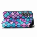 For Samsung Galaxy A15 CaseNeo Colorful Magnetic Leather Phone Case(Purple Scales)