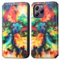 For Blackview  A96 CaseNeo Colorful Magnetic Leather Phone Case(Colorful Cloud)
