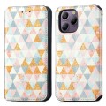For Blackview  A96 CaseNeo Colorful Magnetic Leather Phone Case(Rhombus)