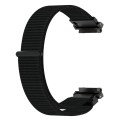 For Amazfit Active Edge A2212 Nylon Loop Hook and Loop Fastener Watch Band(Black)