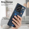 For Xiaomi Redmi Note 13 Pro+ Retro Skin-feel Ring Card Bag Phone Case with Hang Loop(Blue)