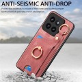 For Xiaomi 14 Pro Retro Skin-feel Ring Card Bag Phone Case with Hang Loop(Pink)