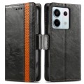 For Redmi Note 13 Pro CaseNeo Splicing Dual Magnetic Buckle Leather Phone Case(Black)