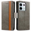 For Redmi Note 13 Pro CaseNeo Splicing Dual Magnetic Buckle Leather Phone Case(Gray)