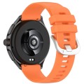 For Xiaomi Watch S3 Glossy Surface Silicone Watch Band(Orange)