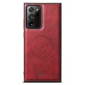 For Samsung Galaxy Note20 5G Suteni H15  Oil Eax Leather Detachable Wallet Back Phone Case(Red)