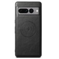 For Google Pixel 8a Suteni H15 Oil Eax Leather Detachable Wallet Back Phone Case(Black)