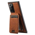 For Samsung Galaxy Note20 5G Suteni H16 Litchi Texture Leather Detachable Wallet Back Phone Case(Bla