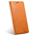For iPhone 14 Pro Max Suteni J02 Oil Wax Wallet Leather Phone Case(Khaki)