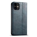 For iPhone 11 Suteni J02 Oil Wax Wallet Leather Phone Case(Blue)