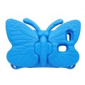 For Samsung Galaxy Tab A9 8.7 X110/X115 Butterfly Bracket Kids EVA Shockproof Tablet Case(Blue)