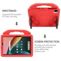 For Samsung Galaxy Tab S9 FE 11.0 2023 Thumb Bracket EVA Shockproof Tablet Case(Red)