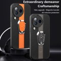 For Xiaomi Civi 3 Magnetic Litchi Leather Back Phone Case with Holder(Orange)