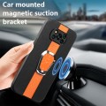 For Xiaomi Poco X3 / X3 Pro Magnetic Litchi Leather Back Phone Case with Holder(Orange)