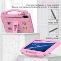 For Honor Pad X9 Handle Kickstand Children EVA Shockproof Tablet Case(Pink)