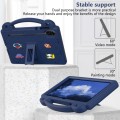 For Honor Pad X9 Handle Kickstand Children EVA Shockproof Tablet Case(Navy Blue)