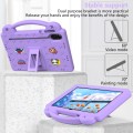 For Honor X8 Pro 11.5 Handle Kickstand Children EVA Shockproof Tablet Case(Light Purple)