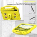 For Honor X8 Pro 11.5 Handle Kickstand Children EVA Shockproof Tablet Case(Yellow)